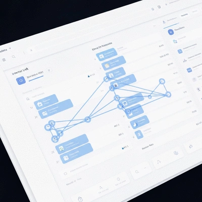 Professional website analytics dashboard showing internal link structure