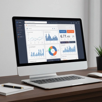 Professionelles SEO-Tool Dashboard mit Analytics und Website-Audit Funktionen